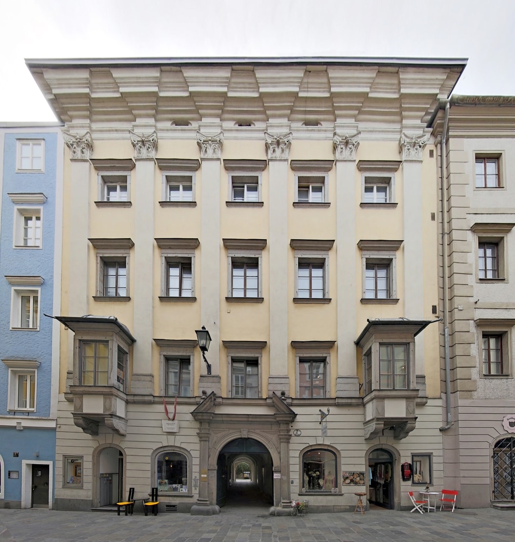 Four hundred years ago today (May 15, 1618) Johannes Kepler discovered the simple mathematical rule governing the orbits of the solar system's planets, now recognized as Kepler's Third Law of planetary motion. At that time he was living in this tall house on The Hofgasse, a narrow street near the castle and main square of the city of Linz, Austria, planet Earth. The conclusive identification of this residence (Hofgasse 7) as the location of the discovery of his third law is a recent discovery itself. Erich Meyer of the Astronomical Society of Linz was able to solve the historical mystery, based in part on descriptions of Kepler's own observations of lunar eclipses. A key figure in the 17th century scientific revolution, Kepler supported Galileo's discoveries and the Copernican system of planets orbiting the Sun instead of the Earth. He showed that planets move in ellipses around the Sun (Kepler's First Law), that planets move proportionally faster in their orbits when they are nearer the Sun (Kepler's Second Law), and that more distant planets take proportionally longer to orbit the Sun (Kepler's Third Law).