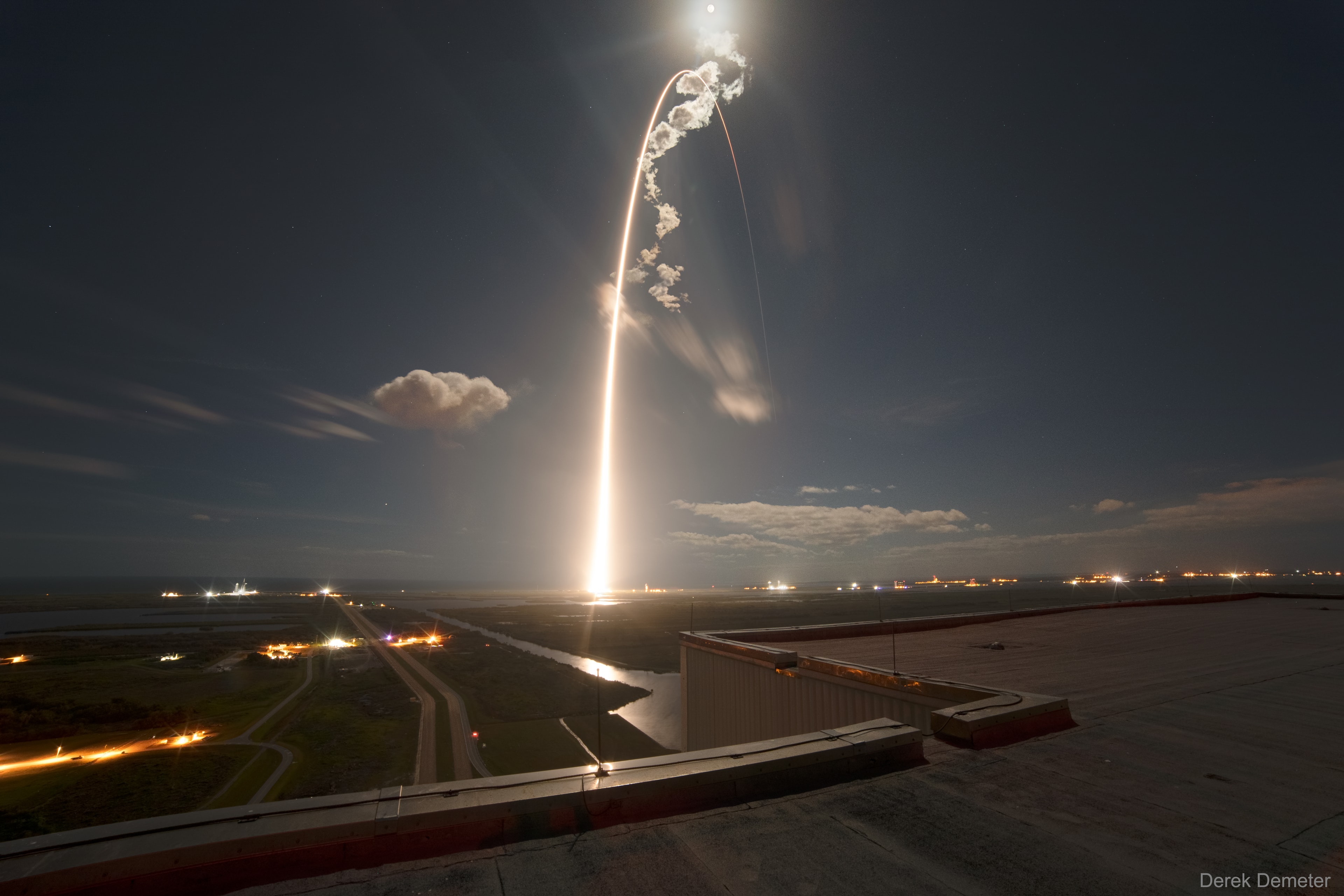 How does weather on the Sun affect humanity? To help find out, the European Space Agency (ESA) and NASA have just launched the Solar Orbiter.  This Sun-circling robotic spaceship will monitor the Sun's changing light, solar wind, and magnetic field not only from the usual perspective of Earth but also from above and below the Sun.  Pictured, a long duration exposure of the launch of the Solar Orbiter shows the graceful arc of the bright engines of United Launch Alliance's Atlas V rocket as they lifted the satellite off the Earth.  Over the next few years, the Solar Orbiter will use the gravity of Earth and Venus to veer out of the plane of the planets and closer to the Sun than Mercury.  Violent weather on the Sun, including solar flares and coronal mass ejections, has shown the ability to interfere with power grids on the Earth and communications satellites in Earth orbit.  The Solar Orbiter is expected to coordinate observations with the also Sun-orbiting Parker Solar Probe launched in 2018.   Solar Orbiter to Space: Watch the Launch