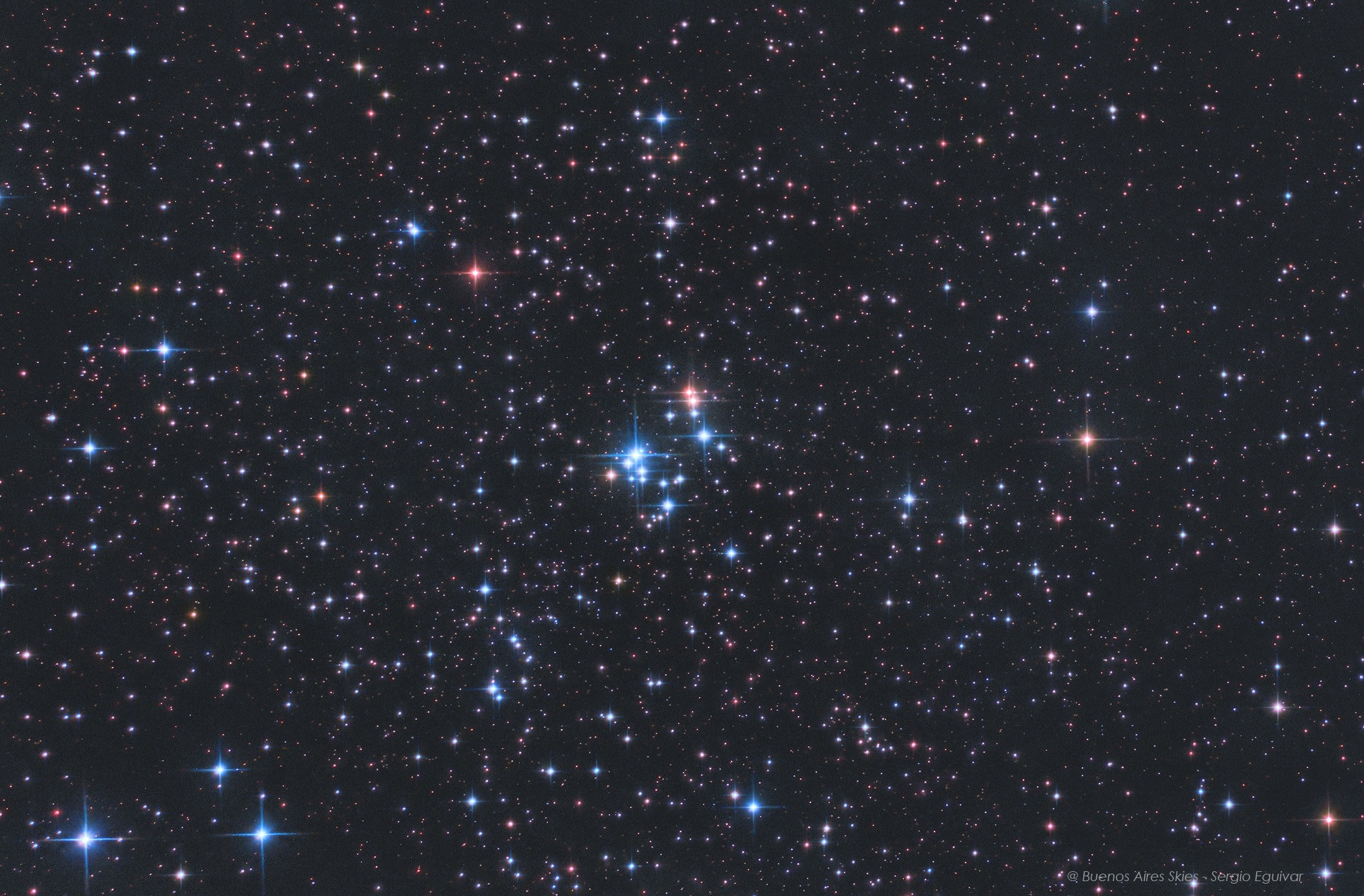 For the mostly harmless denizens of planet Earth, the brighter stars of open cluster NGC 2169 seem to form a cosmic 37. Did you expect 42? From our perspective, the improbable numerical asterism appears solely by chance. It lies at an estimated distance of 3,300 light-years toward the constellation Orion. As far as galactic or open star clusters go, NGC 2169 is a small one, spanning about 7 light-years.  Formed at the same time from the same cloud of dust and gas, the stars of NGC 2169 are only about 11 million years old. Such clusters are expected to disperse over time as they encounter other stars, interstellar clouds, and experience gravitational tides while hitchhiking through the galaxy. Over four billion years ago, our own Sun was likely formed in a similar open cluster of stars.   Gallery: Earth Aurora from Solar Active Region 3664