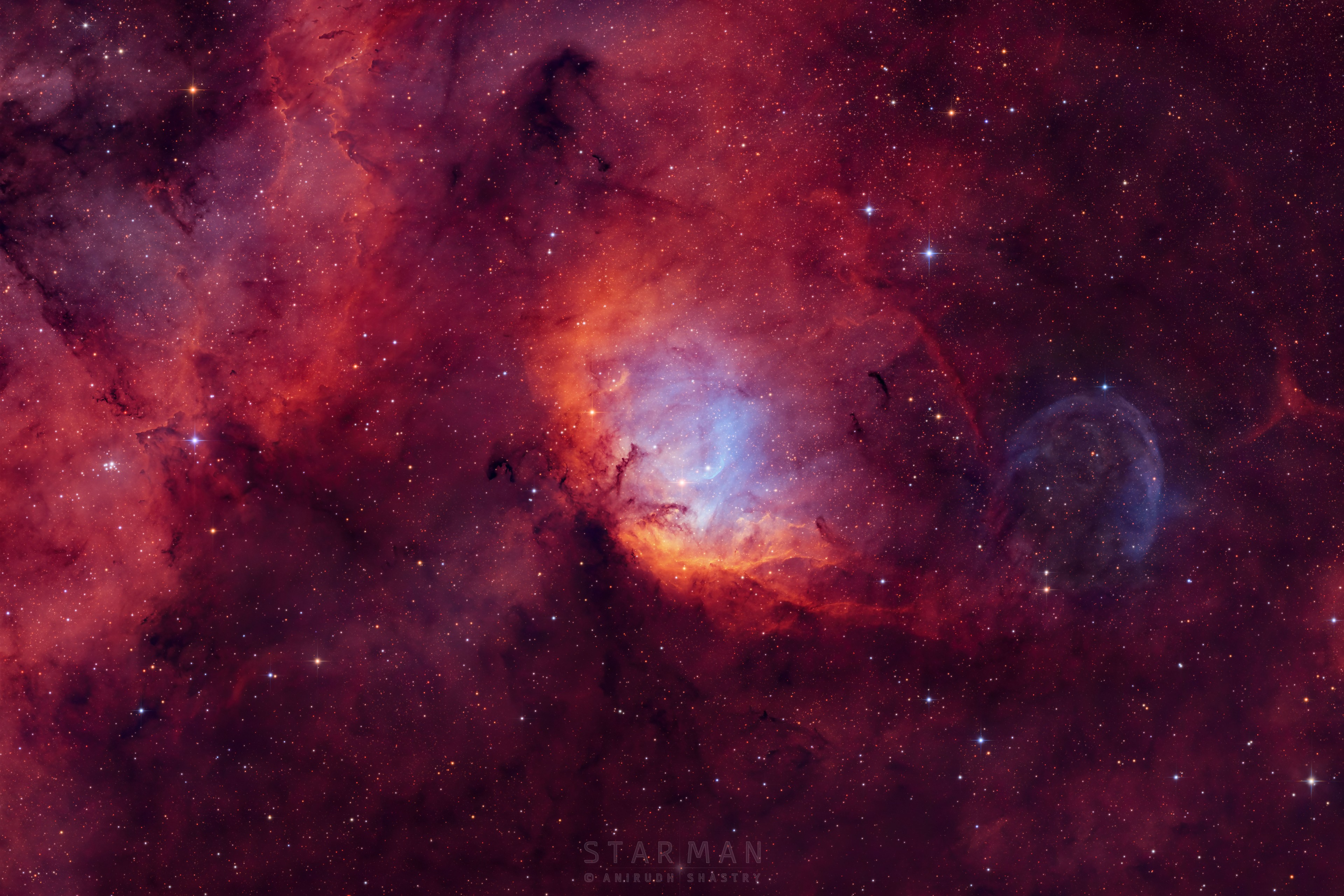 When can you see a black hole, a tulip, and a swan all at once? At night -- if the timing is right, and if your telescope is pointed in the right direction.  The complex and beautiful Tulip Nebula blossoms about 8,000 light-years away toward the constellation of Cygnus the Swan.  Ultraviolet radiation from young energetic stars at the edge of the Cygnus OB3 association, including O star HDE 227018, ionizes the atoms and powers the emission from the Tulip Nebula.  Stewart Sharpless cataloged this nearly 70 light-years across reddish glowing cloud of interstellar gas and dust in 1959, as Sh2-101. Also in the featured field of view is the black hole Cygnus X-1, which is also a microquasar because it is one of strongest X-ray sources in planet Earth's sky. Blasted by powerful jets from a lurking black hole, its fainter bluish curved shock front is only faintly visible beyond the cosmic Tulip's petals, near the right side of the frame.   Back to School? Learn Science with NASA