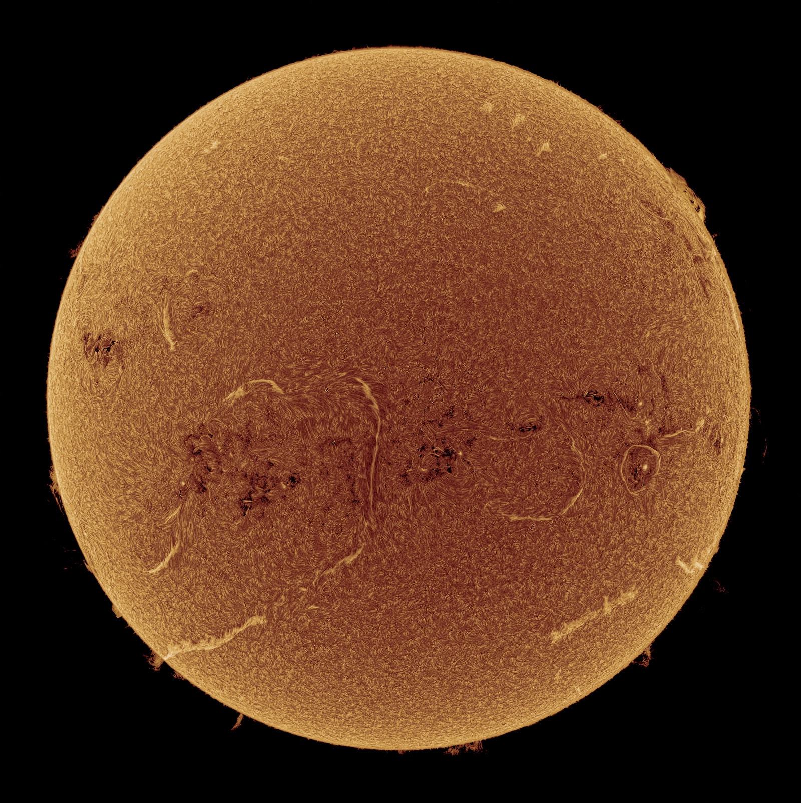 rth's orbit around the Sun is not a circle, it's an ellipse. The point along its elliptical orbit where our fair planet is closest to the Sun is called perihelion. This year perihelion is today, January 4, at 13:28 UTC, only a few hours before this H-alpha picture of the active Sun was taken. At perihelion the Earth was about 147 million kilometers from the Sun. For comparison, at aphelion on last July 3 Earth was at its farthest distance from the Sun, some 152 million kilometers away. But distance from the Sun doesn't determine Earth's seasons. It's only by coincidence that the beginning of southern summer (northern winter) on the December solstice is within 14 days of Earth's perihelion date. And it's only by coincidence that Earth's perihelion date is within 11 days of the historic perihelion of NASA's Parker Solar Probe. Launched in 2018, the Parker Solar Probe flew within 6.2 million kilometers of the Sun's surface on 2024 December 24, breaking its own record for closest perihelion for a spacecraft from planet Earth.