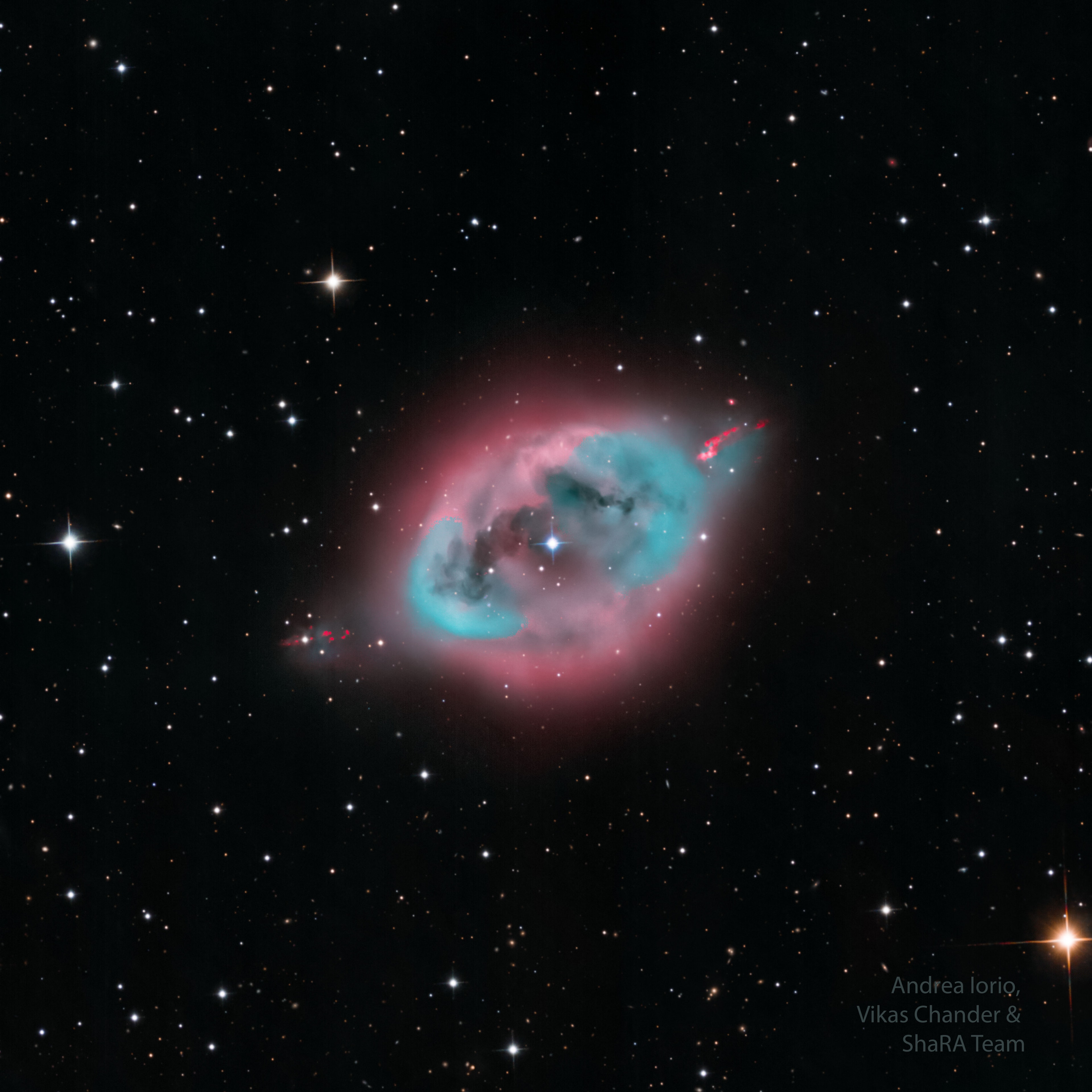 This pretty nebula lies some 1,500 light-years away, its shape and color in this telescopic view reminiscent of a robin's egg. The cosmic cloud spans about 3 light-years, nestled securely within the boundaries of the southern constellation of the Furnace (Fornax). Recognized as a planetary nebula, egg-shaped NGC 1360 doesn't represent a beginning, though. Instead, it corresponds to a brief and final phase in the evolution of an aging star. In fact, visible at the center of the nebula, the central star of NGC 1360 is known to be a binary star system likely consisting of two evolved white dwarf stars, less massive but much hotter than the Sun.  Their intense and otherwise invisible ultraviolet radiation has stripped away electrons from the atoms in their mutually surrounding gaseous shroud. The blue-green hue inside of NGC 1360 seen here is the strong emission produced as electrons recombine with doubly ionized oxygen atoms.   Celestial Surprise: What picture did APOD feature on your birthday? (post 1995)