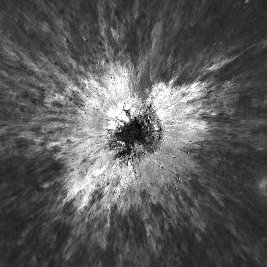 A once-in-a-lifetime crater has appeared on the Moon! A comet or asteroid roughly the size of a humpback whale (approximately 10-20 meters, 30-60 feet) crashed into the Moon sometime between April and May of 2024. The Lunar Reconnaissance Orbiter (LRO), with its monthly monitoring of the Moon, captured today’s images of the lunar surface before and after the event. The resulting crater, named after Apollo-era lunar scientist McGetchin, is two soccer fields across. Craters of this size are only expected once every 132 years! Follow up thermal imaging revealed a large cold spot that surrounds the warm crater. Surface impacts will puff up the loose lunar sediment, or regolith, making it less dense and harder to retain heat. This event affected an area much larger than the visible crater, which will inform humanity’s understanding of surface impacts and the evolution of the Moon’s surface. It also reminds us all to be thankful for Earth's atmosphere. APOD's email for image submissions has changed. Please see: APOD Submissions. APOD's main NASA site is moving: From apod.nasa.gov to science.nasa.gov/apod